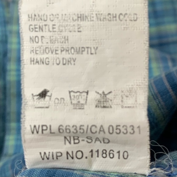 Woolrich Women’s 2250 Riverbed Blue Sleeveless Button Down Top Size Small - Picture 6 of 8